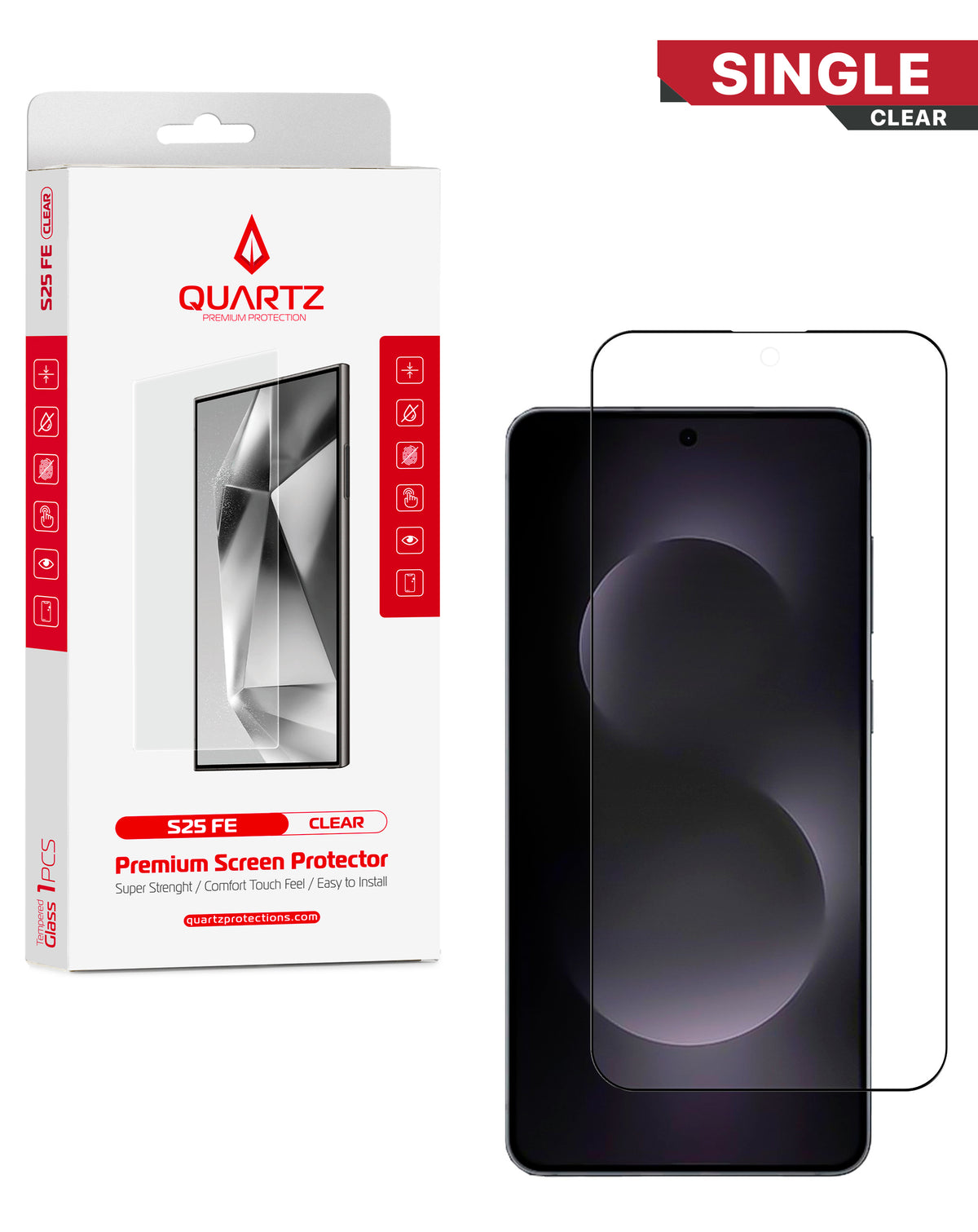 Screen Protector Clear Tempered Glass for Galaxy S Phones