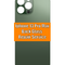 Green phone with text about iPhone 13 Pro Max back glass repair service by Gamersedge Repair on an orange banner.
