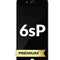 A black iPhone 6s Plus screen replacement with a label '6sP' and 'PREMIUM' banner. For the Iphone 6s Plus repair service