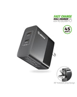 PD Dual USB-C Wall Charger 45W