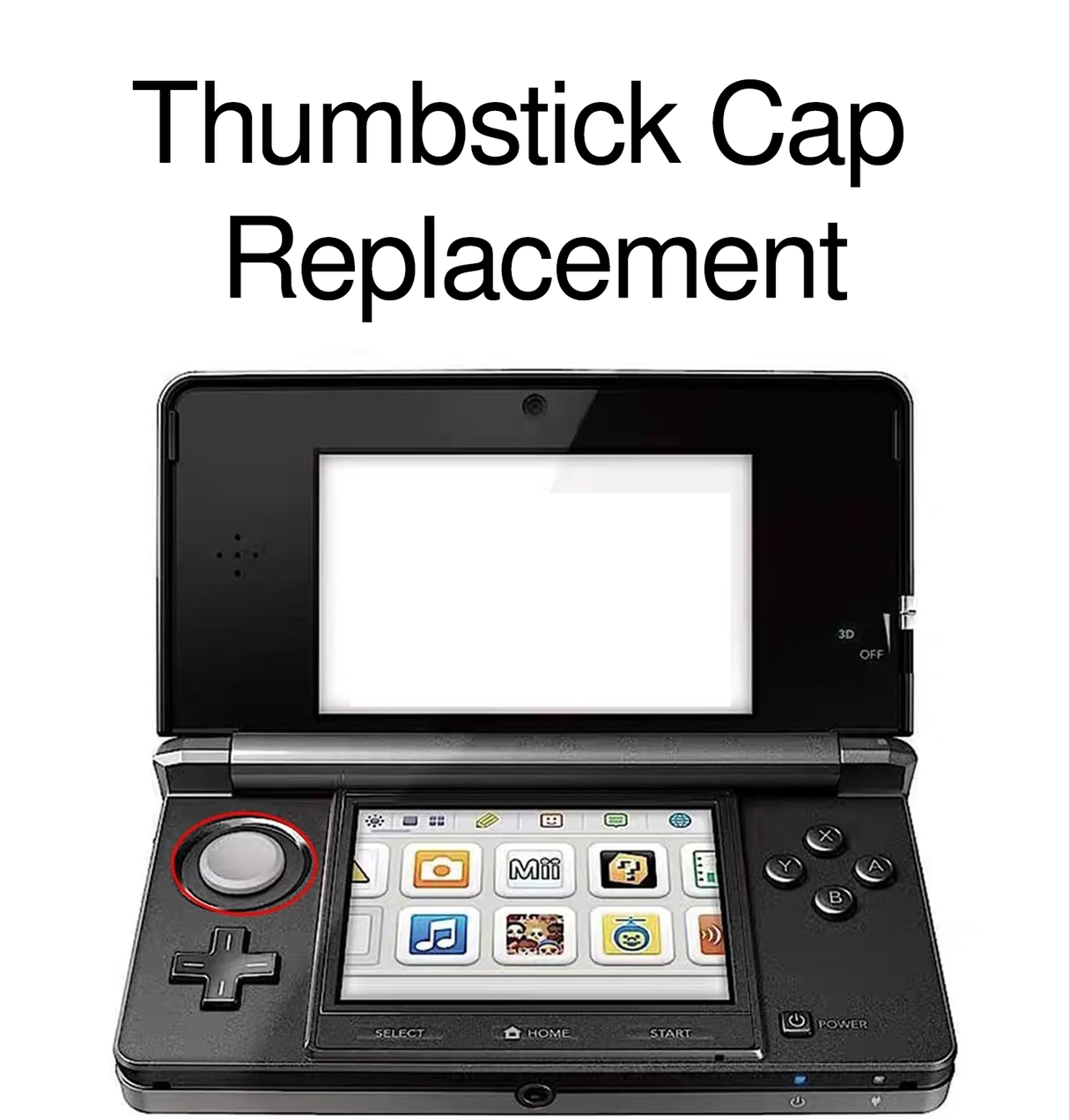 3DS Thumbstick Cap Replacement