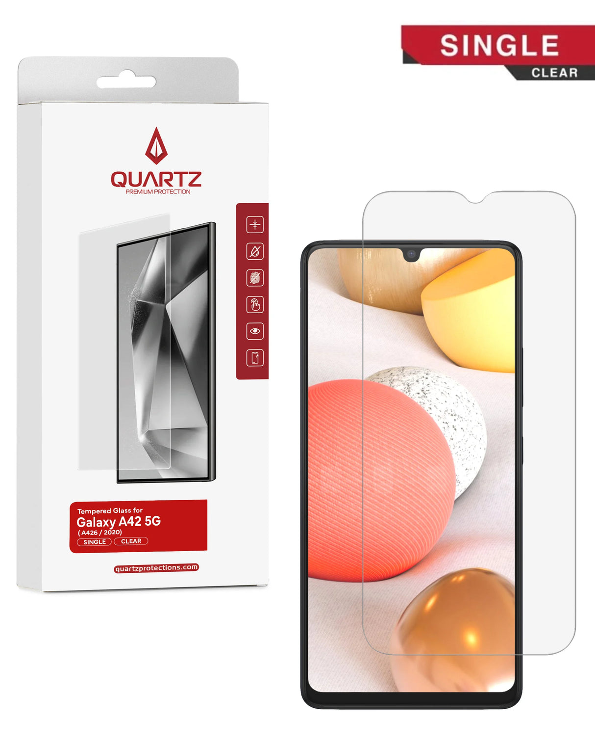 Screen Protector Clear Tempered Glass for Galaxy A Phones