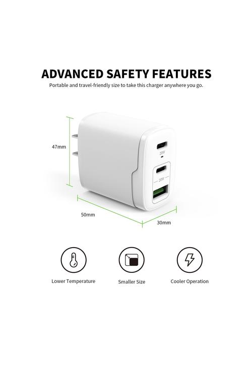 PD Dual USB-C Wall Charger 40W