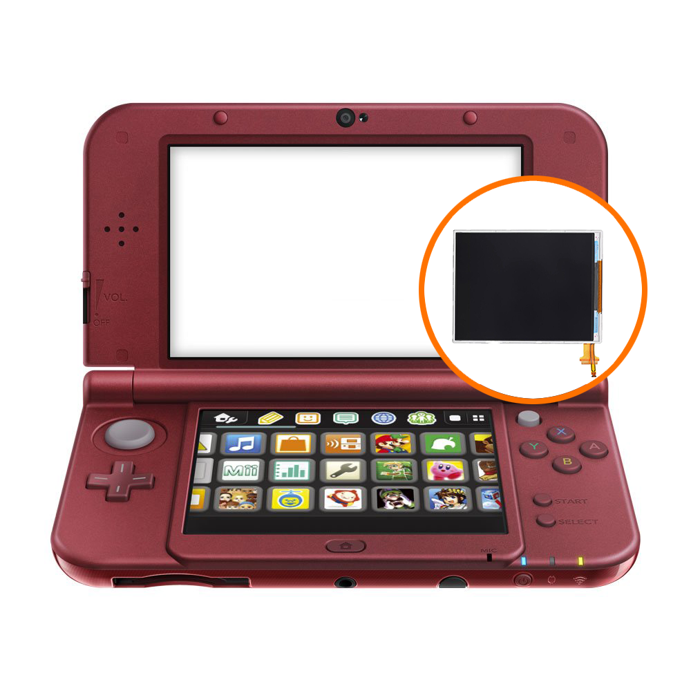 3DS XL(New)  Bottom Screen Repair Service