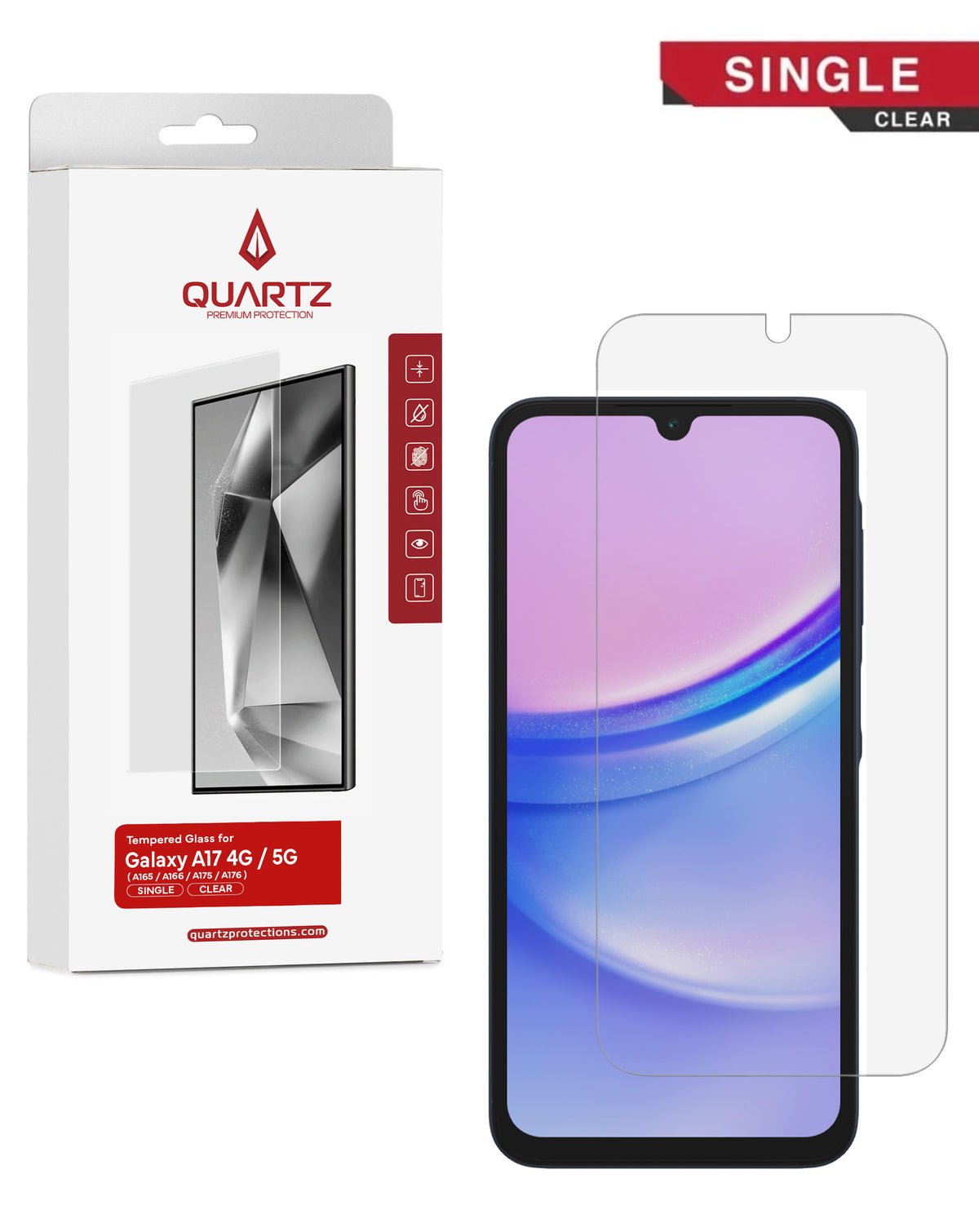 Screen Protector Clear Tempered Glass for Galaxy A Phones